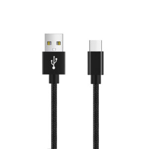 Nylon Braided USB C to USB A Cable (Multi Colored)