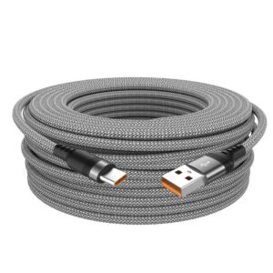 Long Nylon Braided USB C Cable